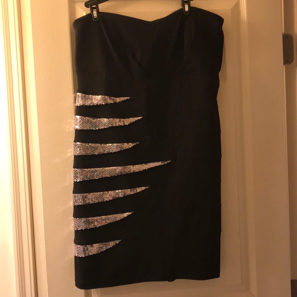 Sequin Strapless Dress